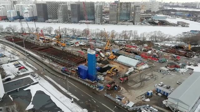 Активная фаза проходки тоннеля от Нагатинского Затона до Кленового Бульвара БКЛ 19.03.2021 смотреть онлайн