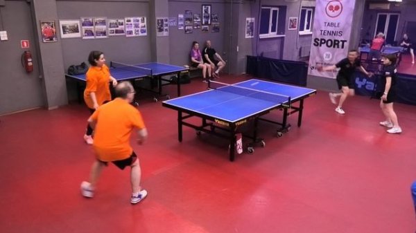 I ф. Сергеев/Ланцетова (1149) - Чирков/Нельсон (1382) 08.02 Парный МИКСТ настольный теннис