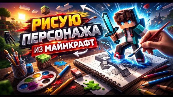 РИСУЮ СОБАКУ ИЗ МАЙНКРАФТ