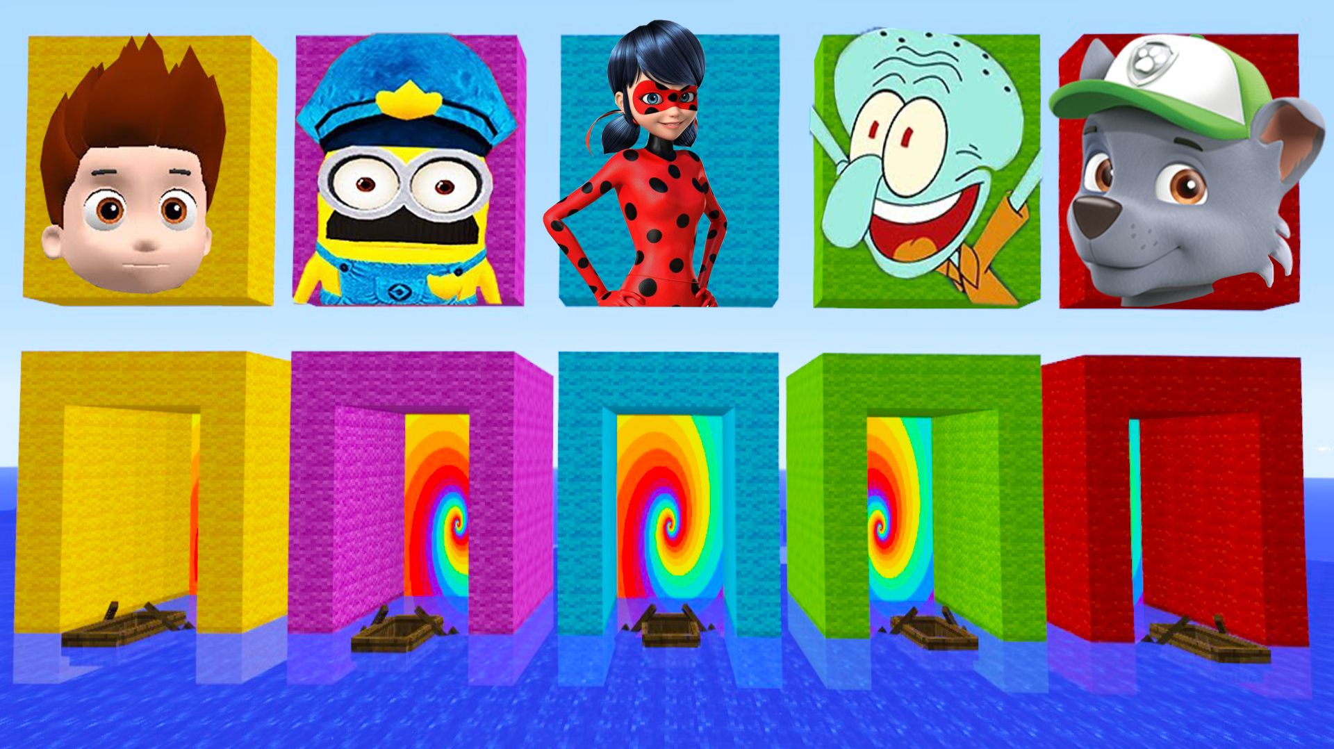 ВЫЖИВАНИЕ В ВОДЯНЫХ ТОННЕЛЯХ В МАЙНКРАФТ смотреть онлайн