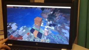 Я сделал вечный огонь в майнкрафт.mp4