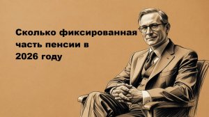 Сколько фиксированная часть пенсии в 2026 году