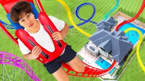 Я Построил Американские Горки У Себя Дома! Близнецы Стокс .