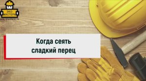 Когда сеять сладкий перец