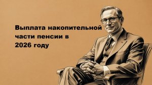Выплата накопительной части пенсии в 2026 году