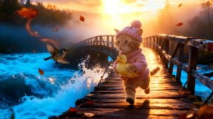 Джинджи спасает утку-мать 🦆💛  Трогательная история побега из леса 🌲🔥