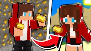 Джей Джей становится ДЕВУШКОЙ. Майнкрафт Мультик