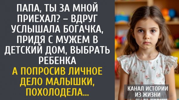 Истории из жизни: Папа, ты за мной приехал? – вдруг услышала богачка, придя с мужем в детский дом…