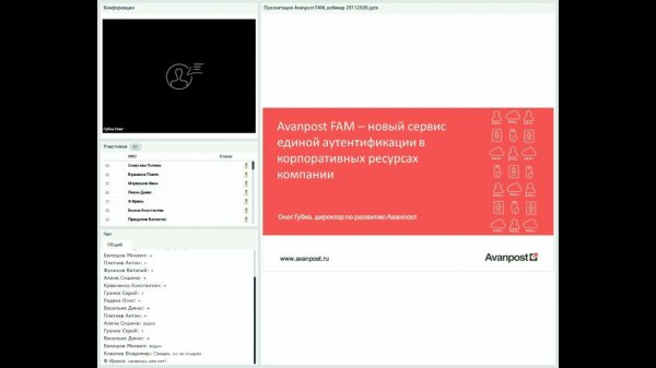 Демонстрация Avanpost FAM