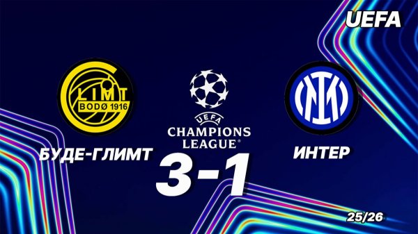 Будё-Глимт — Интер. Обзор матча 18.02.2026. Лига чемпионов