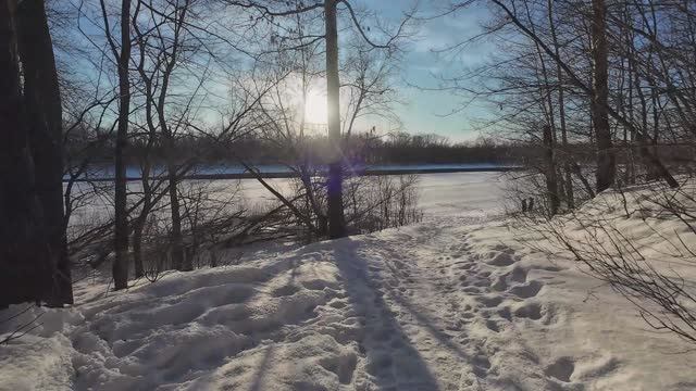 Уфа. Инорс, где природа в черте города, прогулка к реке, февраль 2026 смотреть онлайн