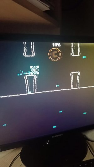 Стрим на Geometry Dash