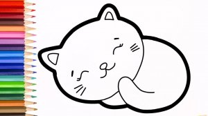 Как нарисовать котенка для детей / Рисунок  КОТЕНКА для детей