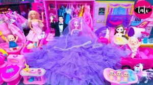 Играем в игрушки из мультика принцесса кукла Барби. Мультфильм для детей. ASMR АСМР