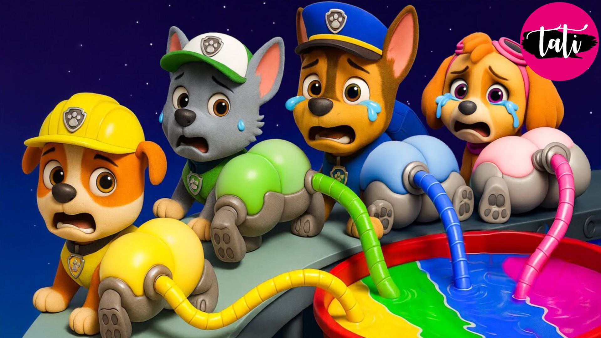 Щенячий патруль и Маршалл. Залипательное видео. Мультфильм для детей и малышей. Анимация 260 смотреть онлайн