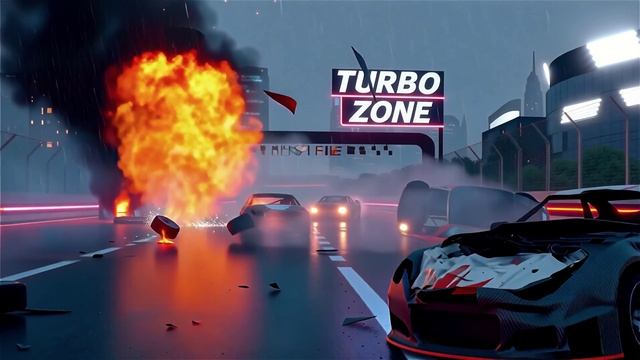 Экшен крутой аварии в игре BeamNG.drive в красочных тонах отличной графики #2 на трассе смотреть онлайн