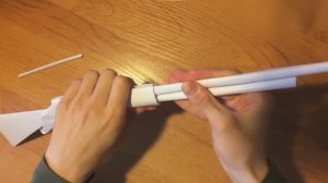 Как  сделать ружье из бумаги без клея БУМАЖНОЕ