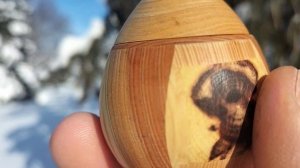 Шкатулка в зимнем парке на ели