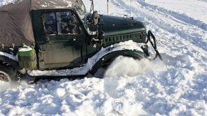 Газ 69 Дракон зима 2013