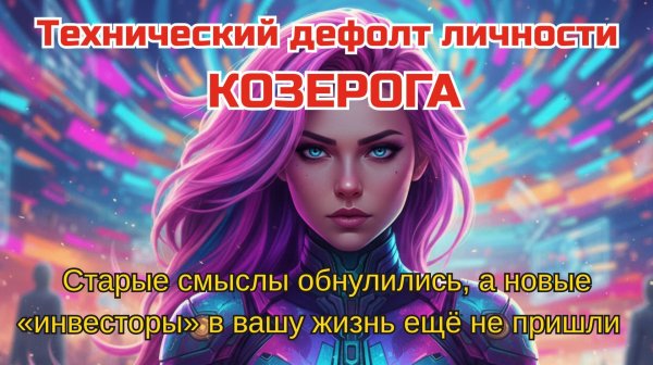 ♑️ КОЗЕРОГ! Технический дефолт личности. Инструкция для тех, кто остался на руинах своего «успеха».