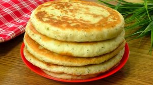 Невероятно ВКУСНЫЕ и очень ЭКОНОМНЫЕ! Простые лепешки на сковороде!
