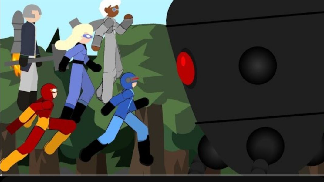 Омнидроид V.X 4 против Суперов Суперсемейка  Stick Nodes