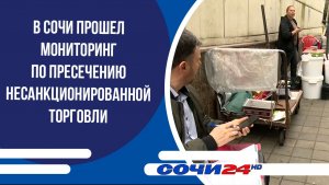 В Сочи прошел мониторинг по пресечению несанкционированной торговли