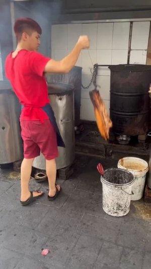 аппетитная свиная грудинка