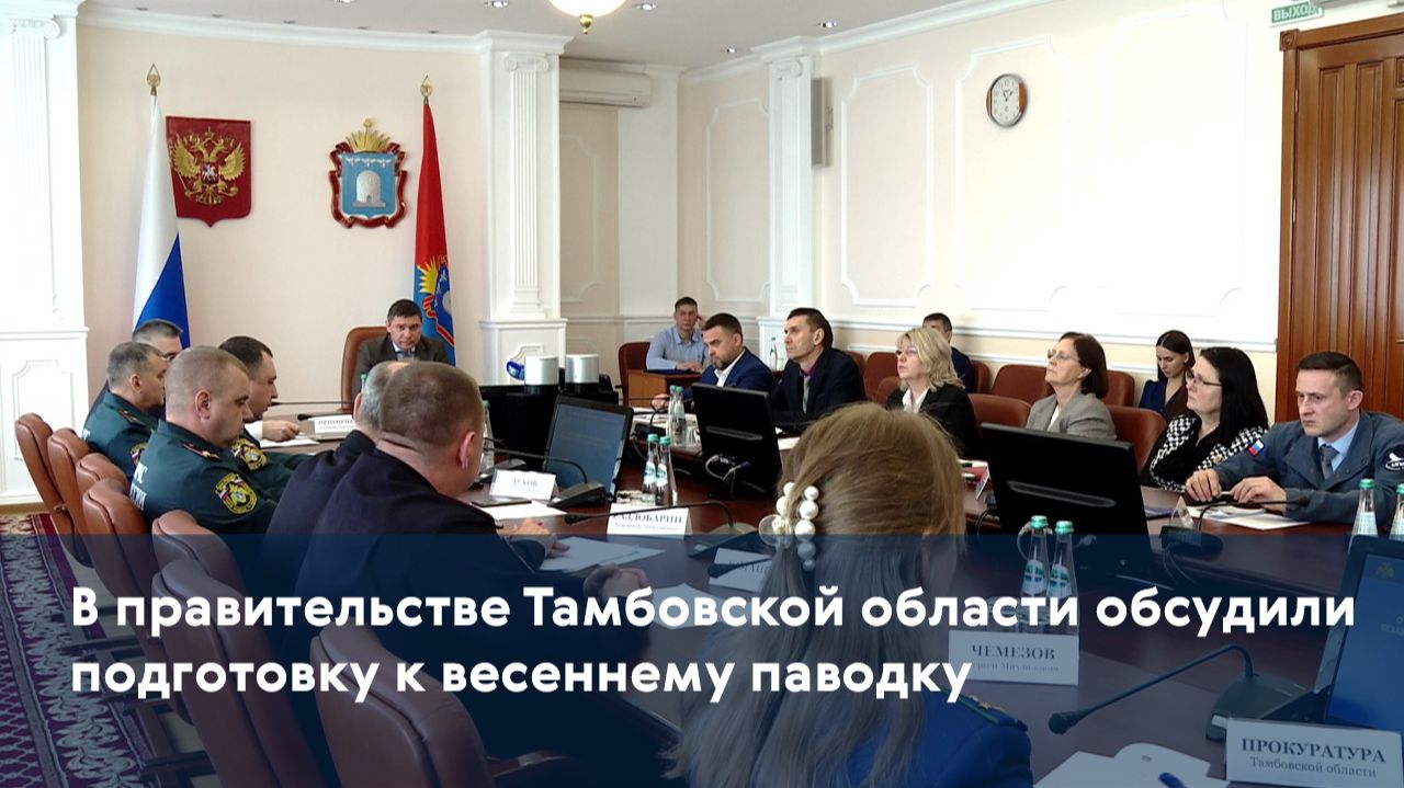 В правительстве Тамбовской области обсудили подготовку к весеннему паводку смотреть онлайн