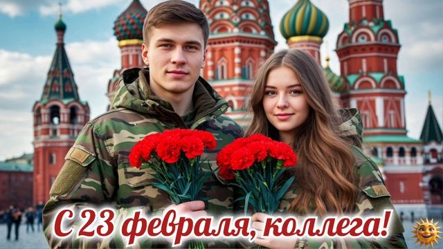 С 23 февраля коллега