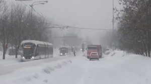 Мощный снегопад в Москве, 19 февраля
