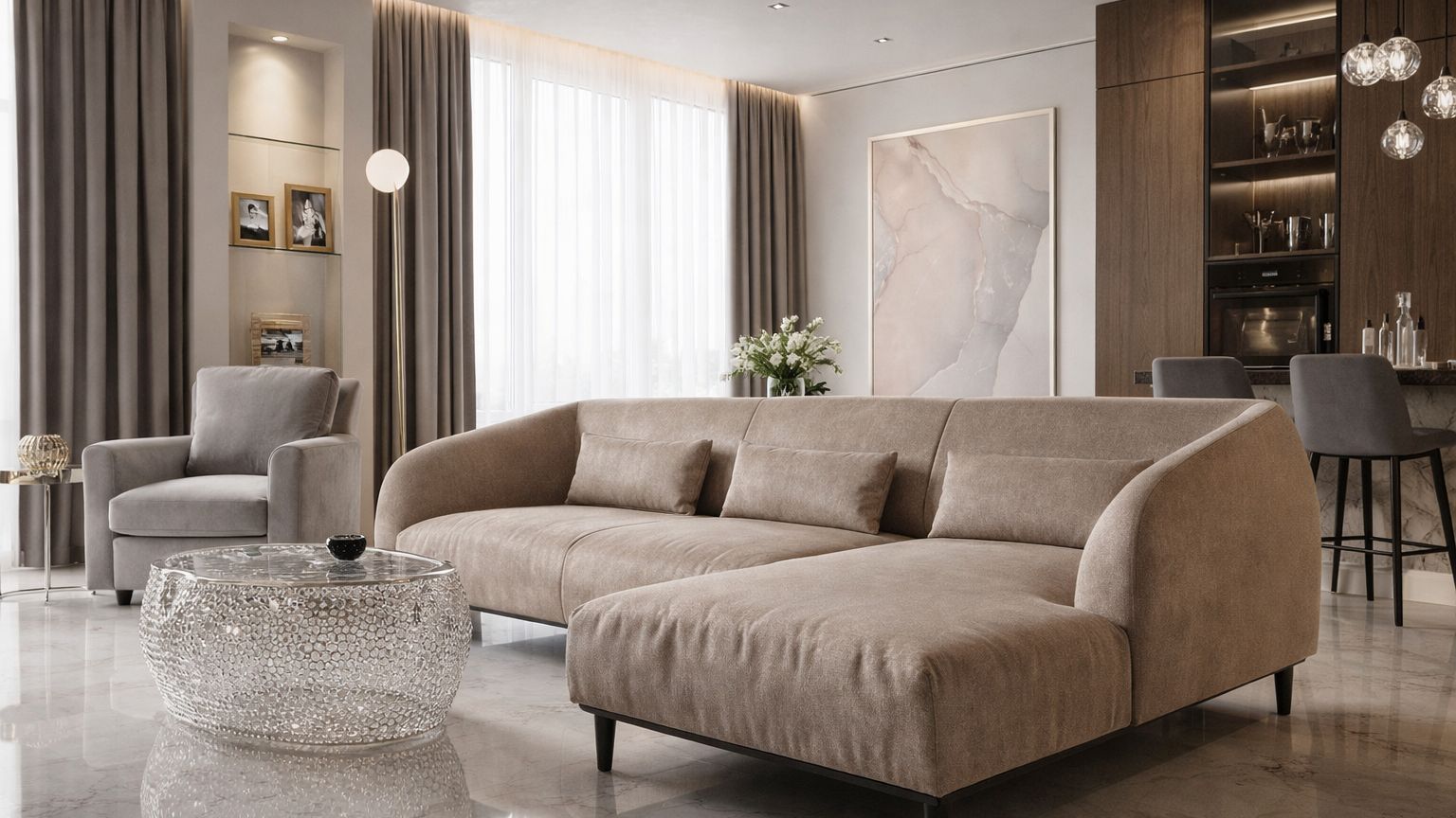 Видео обзор реализованного дизайн проекта квартиры в ЖК Life Кутузовский