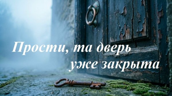 Прости, та дверь уже закрыта, AI Suno