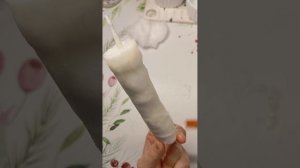 МК Ватная игрушка Свечка