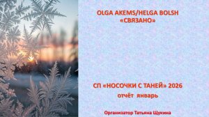 СП "Носочки с Таней" 2026 отчёт январь