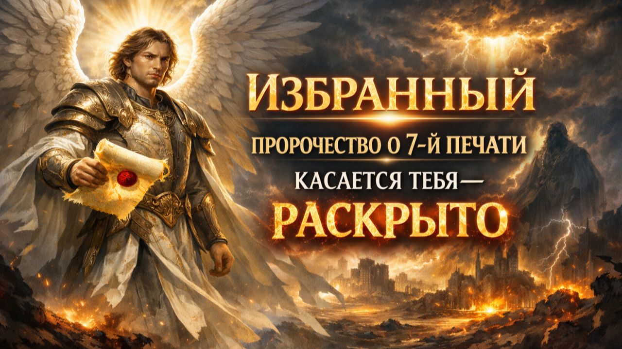 ИЗБРАННЫЙ  ПРОРОЧЕСТВО О 7-Й ПЕЧАТИ КАСАЕТСЯ ТЕБЯ  РАСКРЫТО