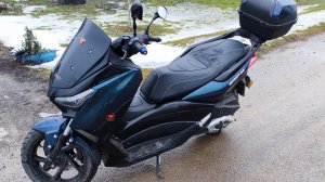 Зимний мотопрохвать на моём "новом" скутере VMC X-Max.