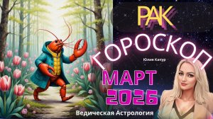 Рак - гороскоп на Март 2026 года. От Юлии Капур