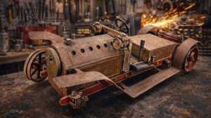 Реставрация старой ржавой игрушечной паровой машинки