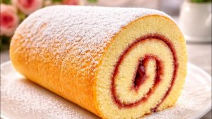 ШВЕЙЦАРСКИЙ Бисквитный рулет! ВЫ ДОЛЖНЫ ЗНАТЬ Этот СПОСОБ! Без трещин! Swiss roll!