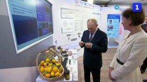 Путину показали крымские лимоны и лаванду на выставке АСИ