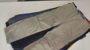 Лот 2090 Мужские Слаксы Карго Джинсы Германия ПРЕМИУМ 1190р_кг 12,6кг 22ед