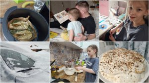 ЗАПЕКАЮ РЫБУ В АЭРОГРИЛЕ•ТОРТ ЧЕРЕПАХА•БОРЬБА СО СНЕГОМ•МНОГО ДОМАШКИ