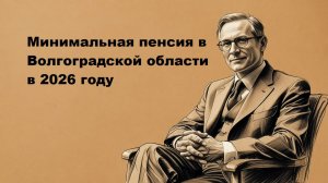 Минимальная пенсия Волгоградская область 2026