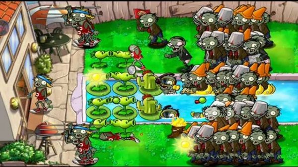 Plants vs. Zombies Game over on all levels on Adventure compilation