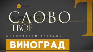 Библейский словарь: Виноград | Слово Твоё