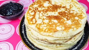 Пышные блины на молоке дрожжах и манке🥞