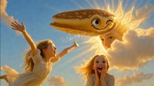 Блин мигнул на небе глазом