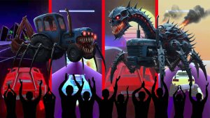 Monster Blue Spider Tractor Coffin Dance & Tiles Hop