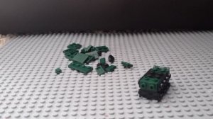 лего сборка мини танка